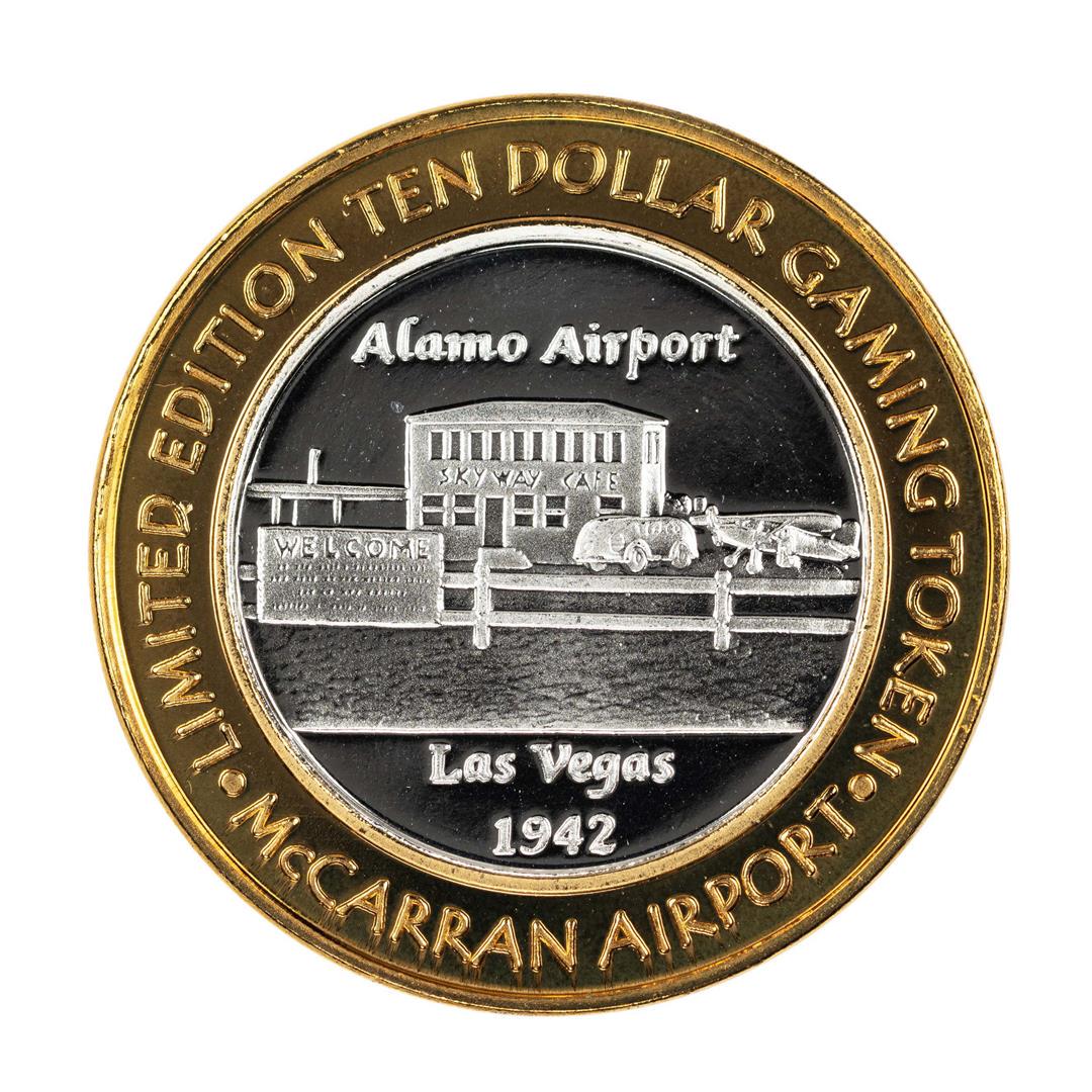 .999 Silver McCarran International Airport Las Vegas,: One .999 Silver McCarran International Airport Las Vegas, NV $10 Limited Gaming Token.