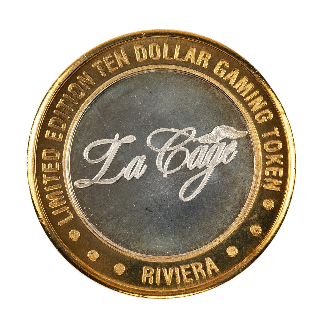 .999 Silver Riviera Hotel & Casino Las Vegas $10 Casino: One .999 Silver Riviera Hotel & Casino Las Vegas $10 Casino Limited Edition Gaming Token.