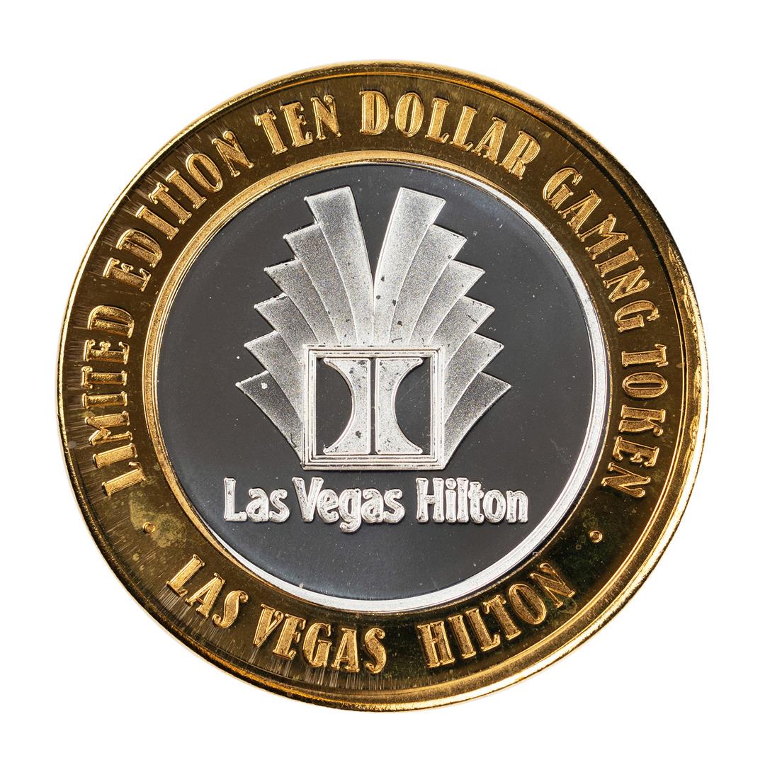 .999 Silver Hilton Las Vegas, Nevada $10 Casino Limited: One .999 Silver Hilton Las Vegas, Nevada $10 Casino Limited Edition Gaming Token.