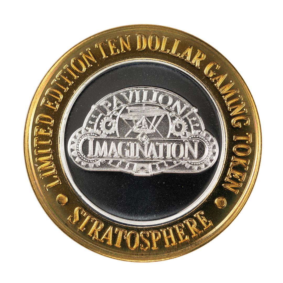 .999 Silver Stratosphere Las Vegas, Nevada $10 Casino: One .999 Silver Stratosphere Las Vegas, Nevada $10 Casino Limited Edition Gaming Token.