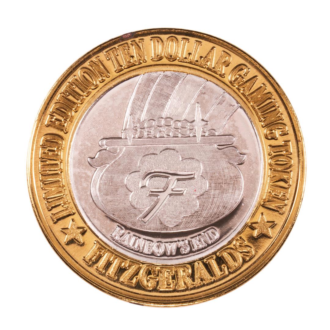 .999 Silver Fitzgerald's Casino & Hotel Las Vegas, NV: One .999 Silver Fitzgerald's Casino & Hotel Las Vegas, NV $10 Limited Edition Gaming Token.