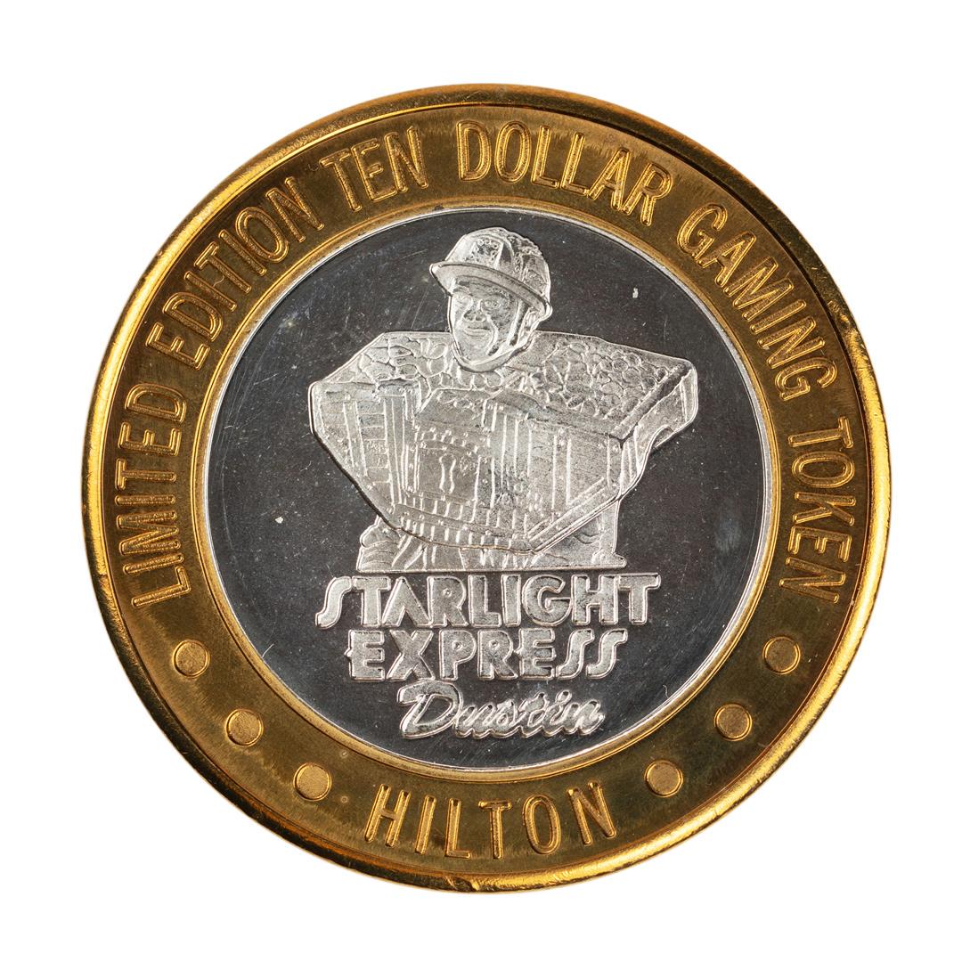 .999 Silver Hilton Las Vegas, Nevada $10 Casino Limited: One .999 Silver Hilton Las Vegas, Nevada $10 Casino Limited Edition Gaming Token.