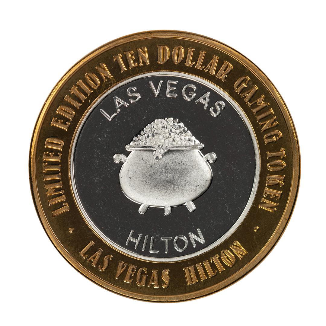 .999 Silver Hilton Las Vegas, Nevada $10 Casino Limited: One .999 Silver Hilton Las Vegas, Nevada $10 Casino Limited Edition Gaming Token.