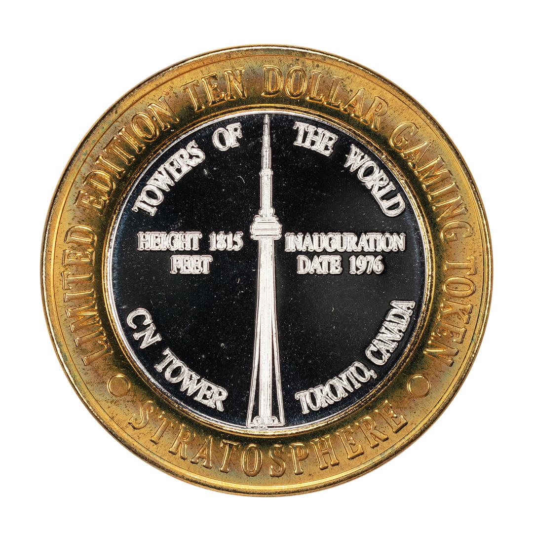 .999 Silver Stratosphere Las Vegas, NV $10 Casino: One .999 Silver Stratosphere Las Vegas, NV $10 Casino Limited Edition Gaming Token.