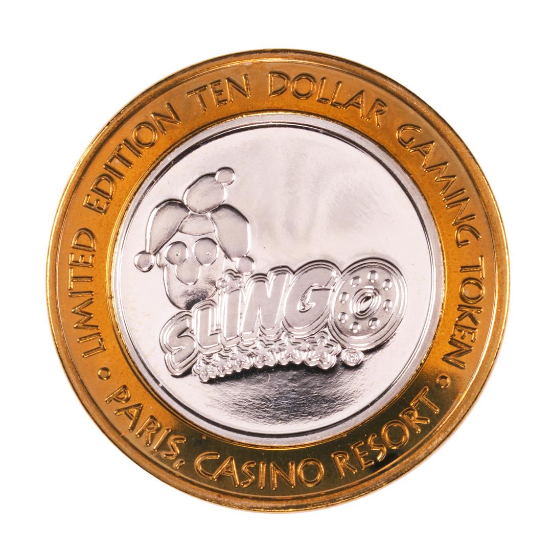 .999 Fine Silver Paris Las Vegas, Nevada $10 Limited: One .999 Fine Silver Paris Las Vegas, Nevada $10 Limited Edition Gaming Token.