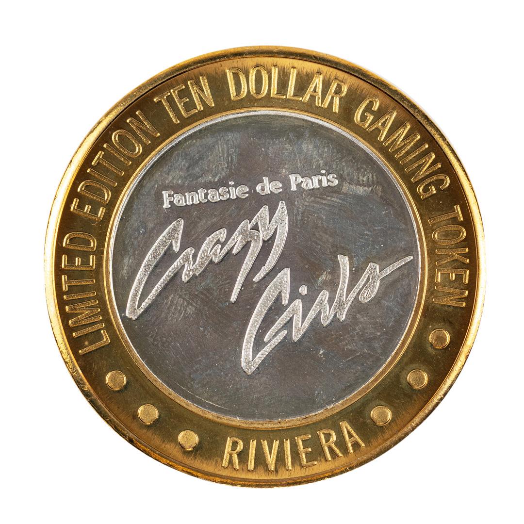 .999 Silver Riviera Hotel & Casino Las Vegas $10 Casino: One .999 Silver Riviera Hotel & Casino Las Vegas $10 Casino Limited Edition Gaming Token.