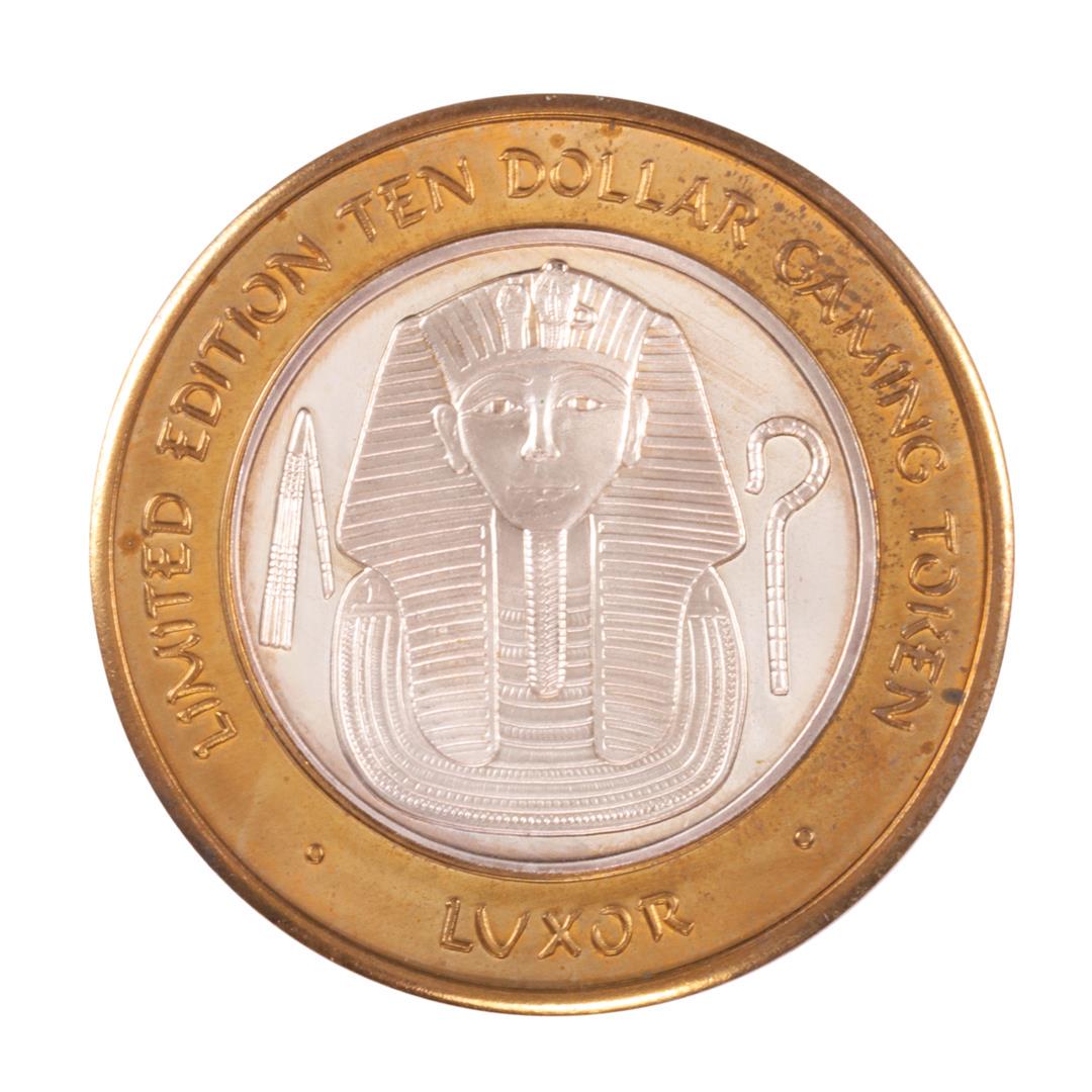 .999 Fine Silver Luxor Las Vegas, Nevada $10 Limited: One .999 Fine Silver Luxor Las Vegas, Nevada $10 Limited Edition Gaming Token.