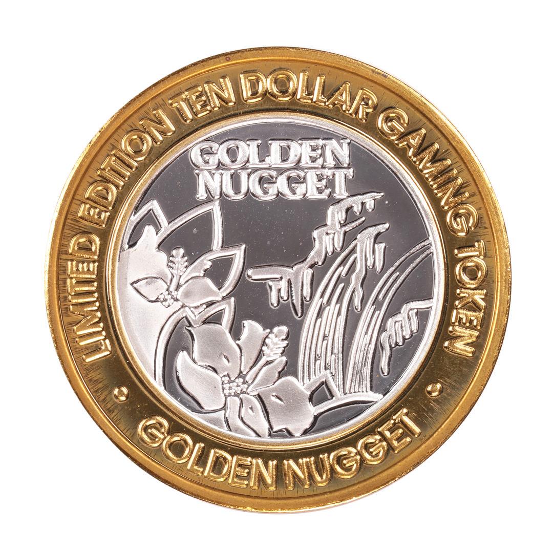 .999 Silver Golden Nugget Las Vegas $10 Casino Limited: One .999 Silver Golden Nugget Las Vegas $10 Casino Limited Edition Gaming Token.