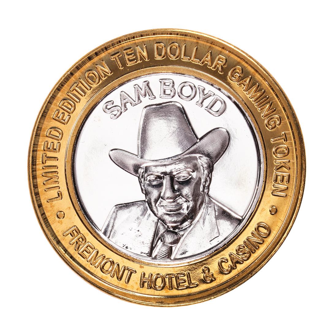 .999 Fine Silver Sam Boyd's Fremont Las Vegas, NV $10: One .999 Fine Silver Sam Boyd's Fremont Las Vegas, NV $10 Limited Edition Gaming Token.