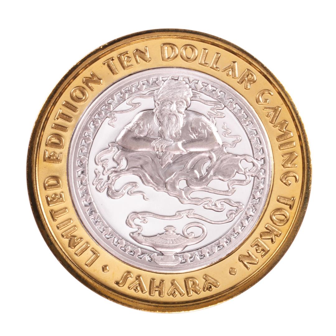 .999 Silver Sahara Las Vegas, Nevada $10 Casino Limited: One .999 Silver Sahara Las Vegas, Nevada $10 Casino Limited Edition Gaming Token.