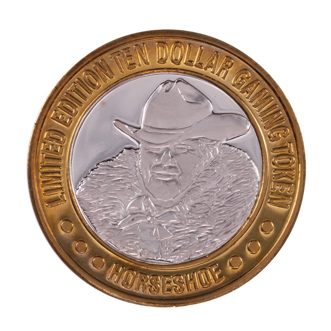 .999 Silver Binion's Horseshoe Las Vegas, NV $10 Casino: One .999 Silver Binion's Horseshoe Las Vegas, NV $10 Casino Limited Edition Gaming Token.