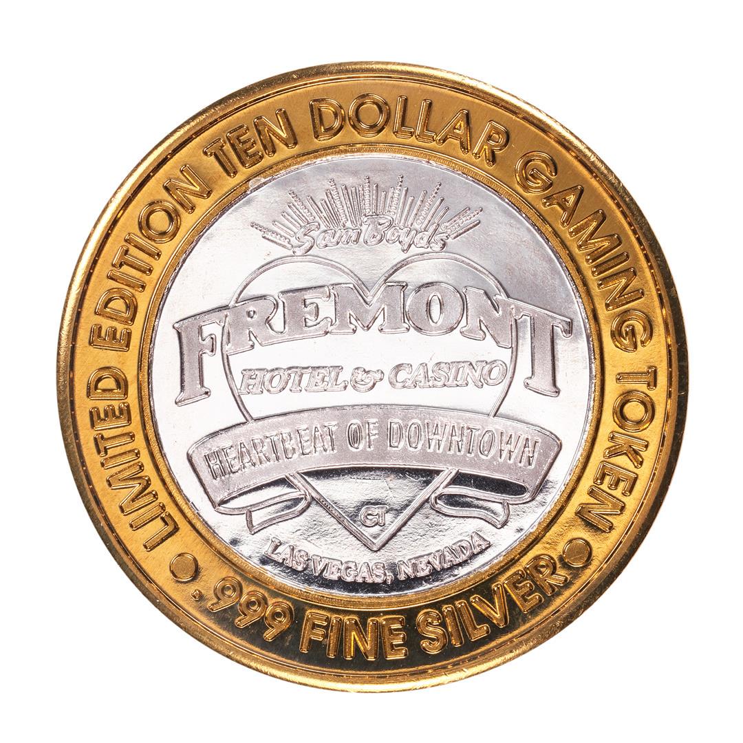 .999 Fine Silver Sam Boyd's Fremont Las Vegas, NV $10: One .999 Fine Silver Sam Boyd's Fremont Las Vegas, NV $10 Limited Edition Gaming Token.