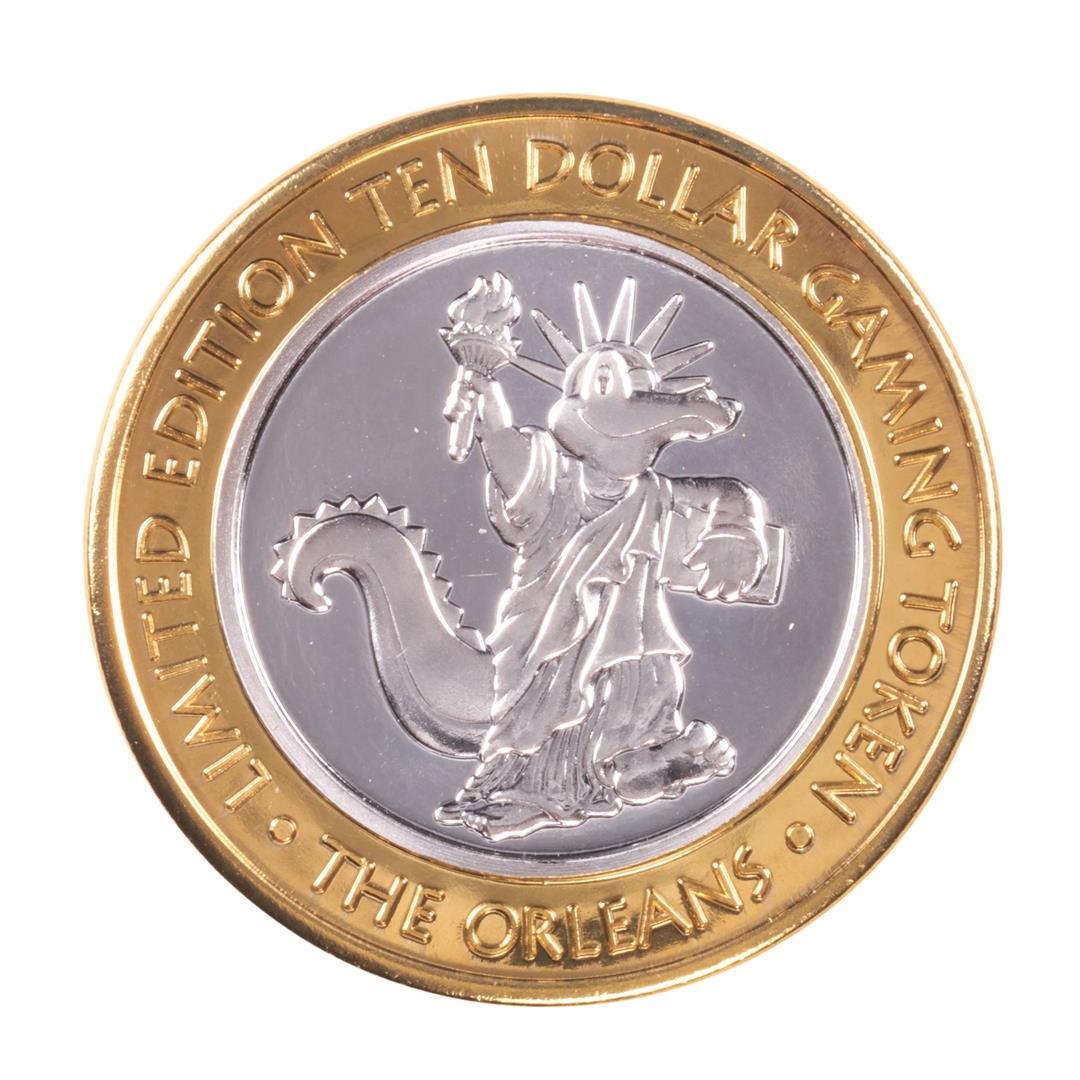 .999 Silver The Orleans Hotel & Casino Las Vegas, NV: One .999 Silver The Orleans Hotel & Casino Las Vegas, NV $10 Limited Edition Gaming Token.