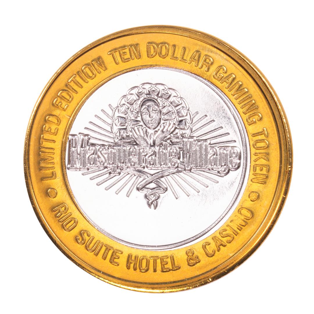 .999 Fine Silver Rio Las Vegas, Nevada $10 Limited: One .999 Fine Silver Rio Las Vegas, Nevada $10 Limited Edition Gaming Token.