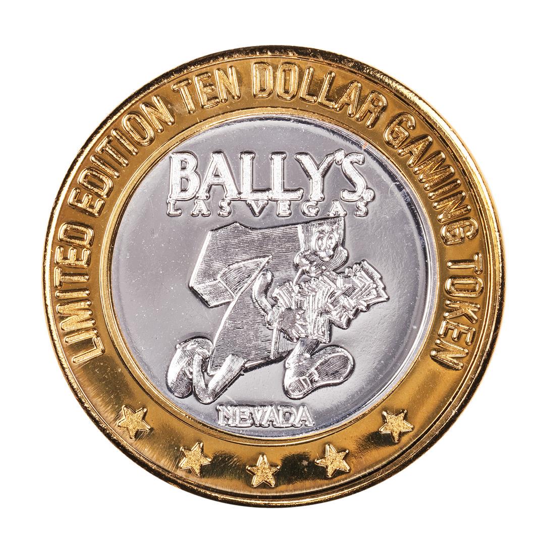 .999 Silver Ballys Las Vegas, Nevada $10 Casino Limited: One .999 Silver Ballys Las Vegas, Nevada $10 Casino Limited Edition Gaming Token.
