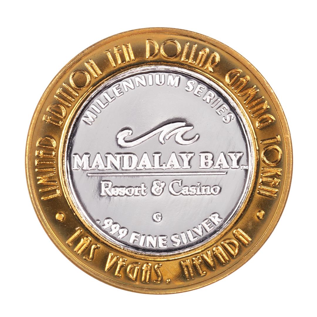 .999 Silver Mandalay Bay Resort & Casino Las Vegas, NV: One .999 Silver Mandalay Bay Resort & Casino Las Vegas, NV $10 Limited Casino Token.