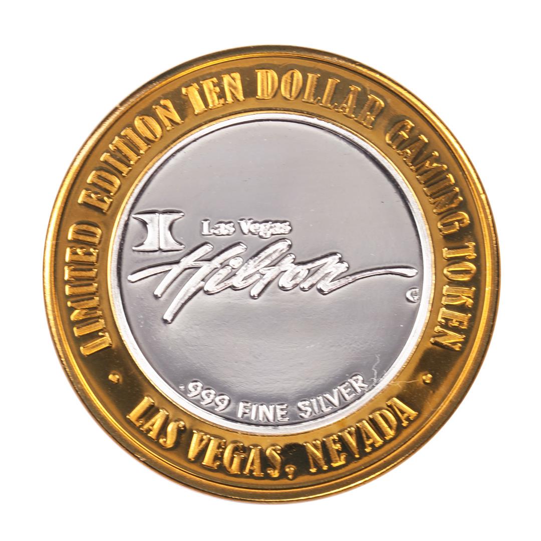 .999 Silver Flamingo Hilton Las Vegas, Nevada $10: One .999 Silver Flamingo Hilton Las Vegas, Nevada $10 Casino Limited Edition Gaming Token.