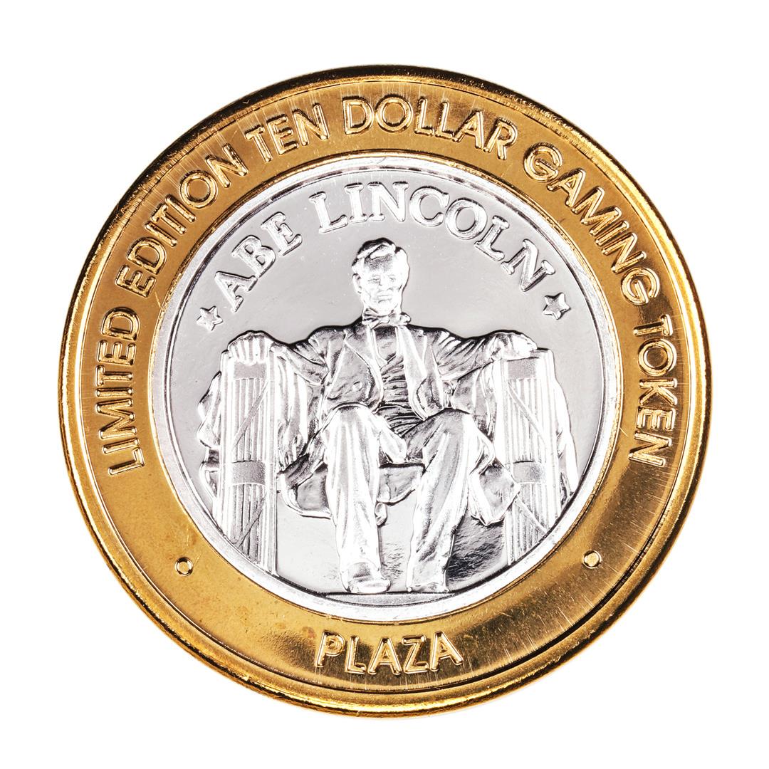 .999 Fine Silver Plaza Casino Las Vegas, Nevada $10: One .999 Fine Silver Plaza Casino Las Vegas, Nevada $10 Limited Edition Gaming Token.