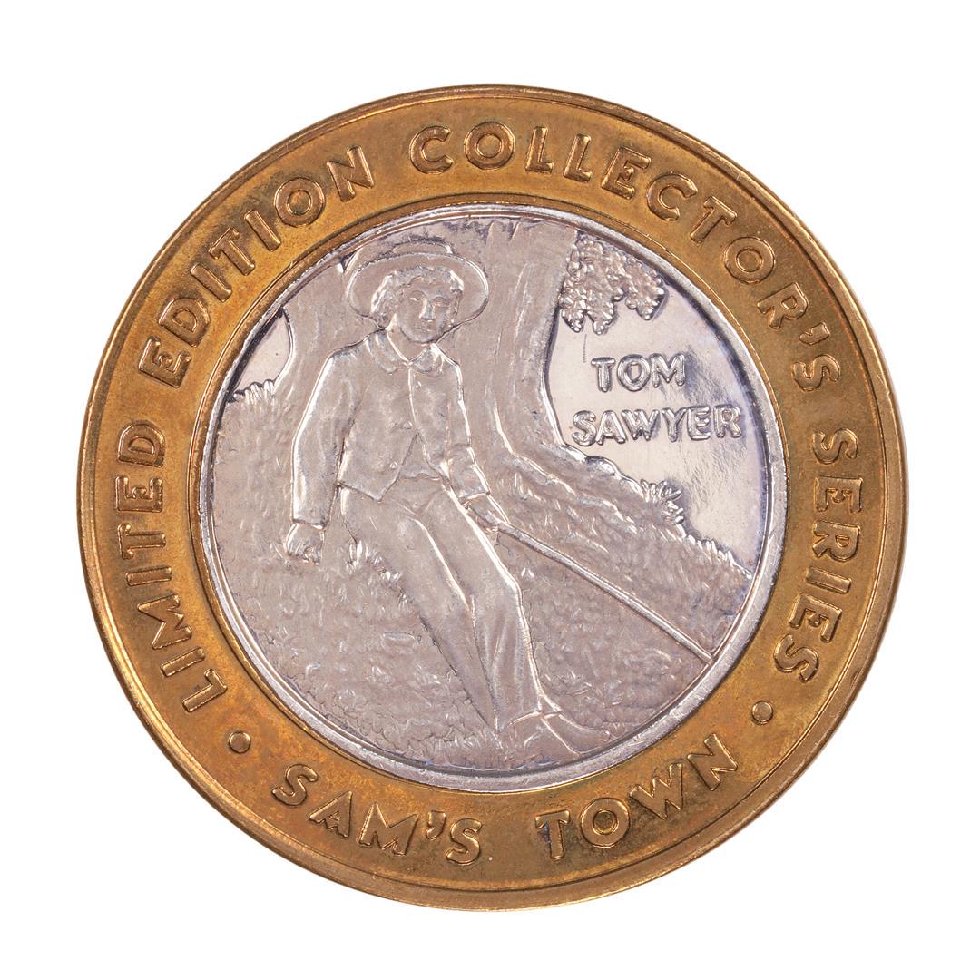 .999 Silver Sam's Town Robinsonville, MI $10 Casino: One .999 Silver Sam's Town Robinsonville, MI $10 Casino Limited Edition Gaming Token.