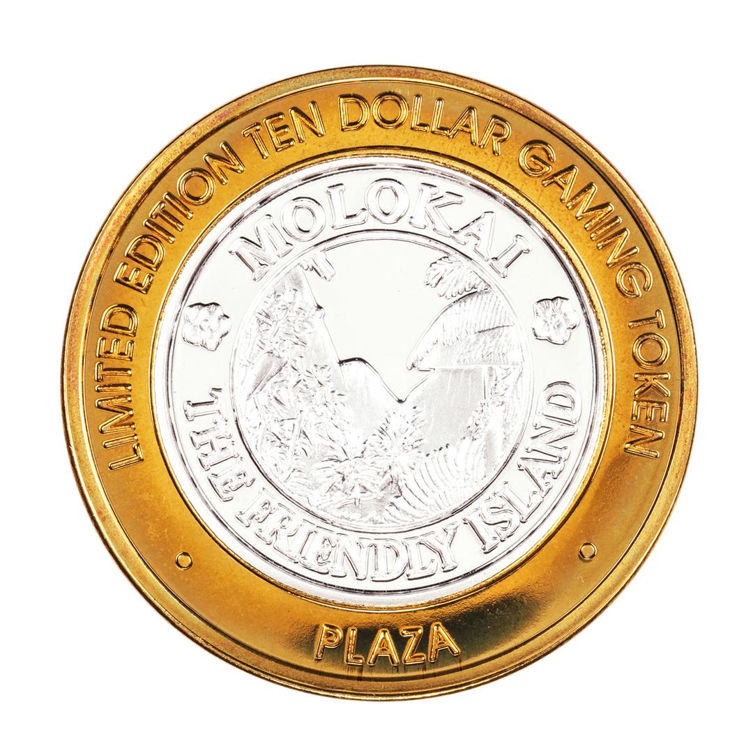 .999 Fine Silver Plaza Casino Las Vegas, Nevada $10: One .999 Fine Silver Plaza Casino Las Vegas, Nevada $10 Limited Edition Gaming Token.