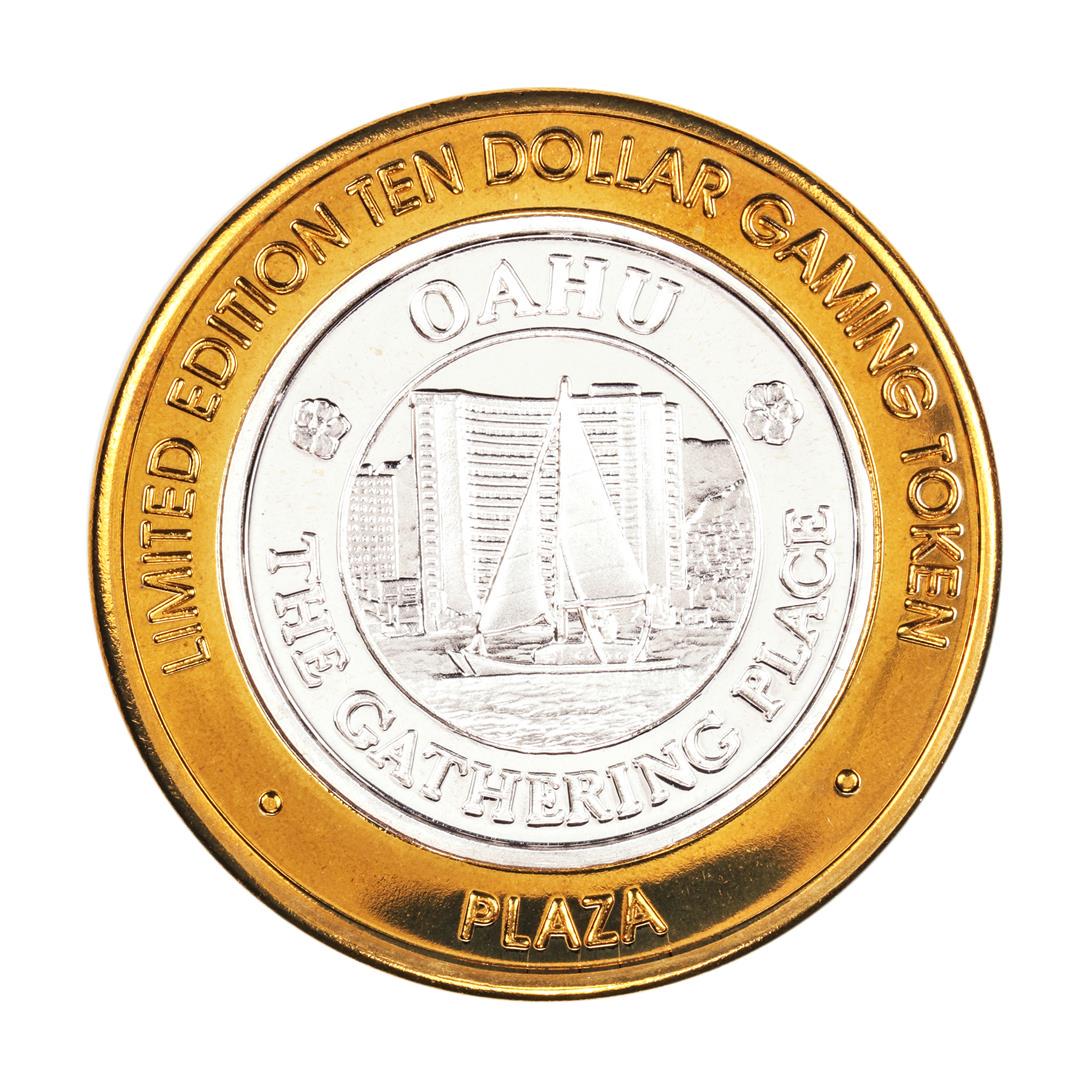 .999 Fine Silver Plaza Casino Las Vegas, Nevada $10: One .999 Fine Silver Plaza Casino Las Vegas, Nevada $10 Limited Edition Gaming Token.
