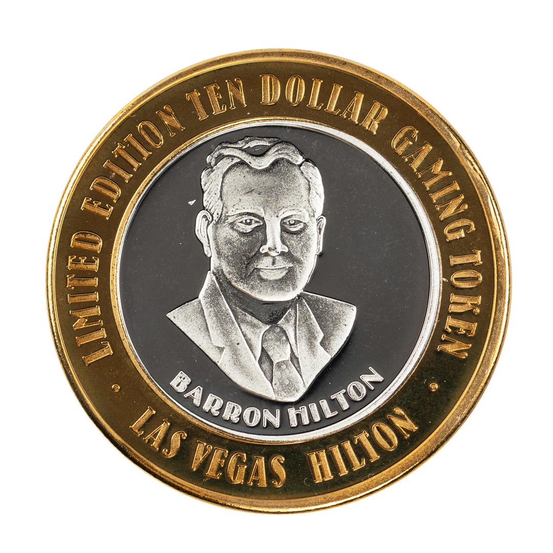 .999 Silver Hilton Las Vegas, Nevada $10 Casino Limited: One .999 Silver Hilton Las Vegas, Nevada $10 Casino Limited Edition Gaming Token.