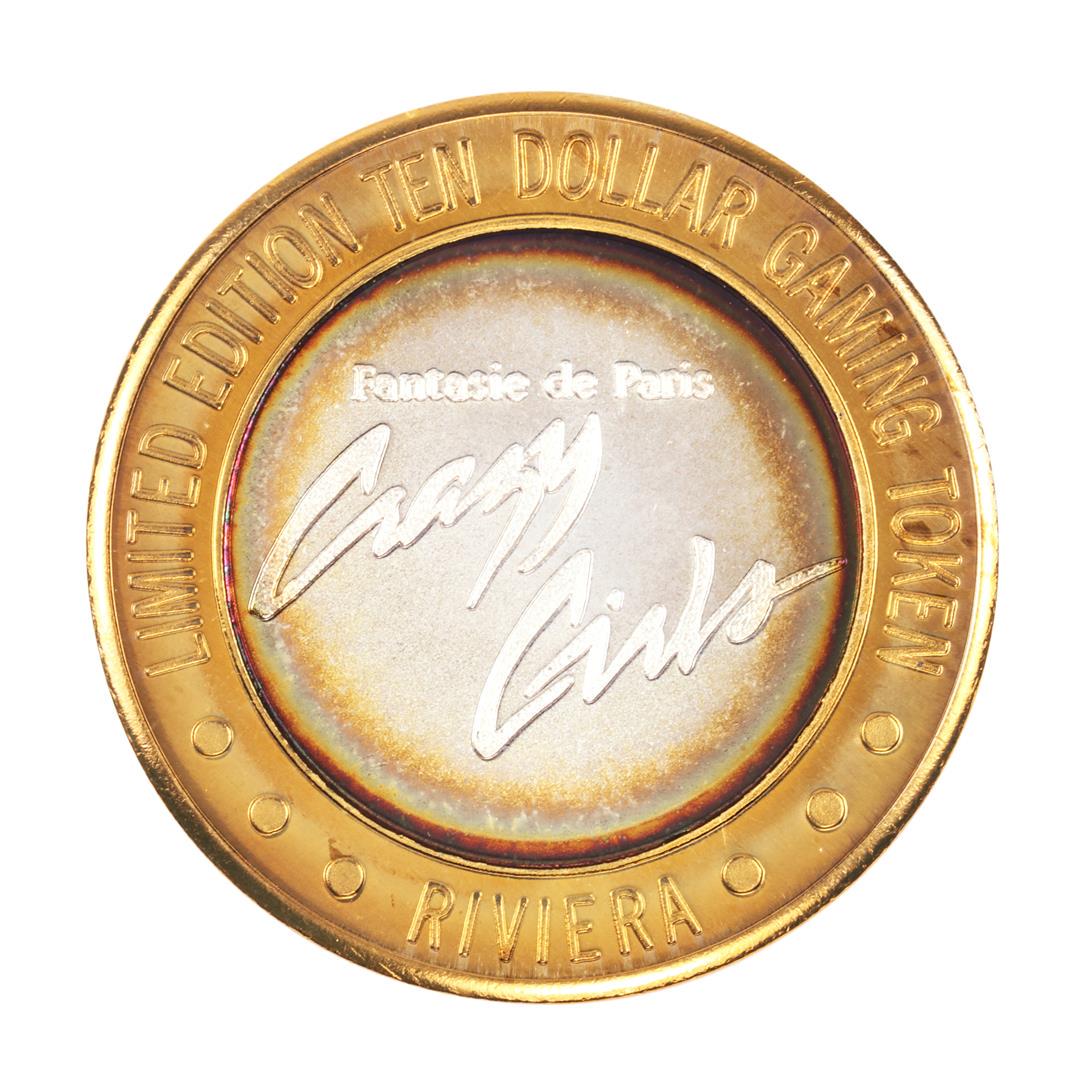 .999 Silver Riviera Hotel & Casino Las Vegas $10 Casino: One .999 Silver Riviera Hotel & Casino Las Vegas $10 Casino Limited Edition Gaming Token.