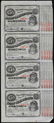 Uncut Sheet of (4) State of Louisiana Baby Bond