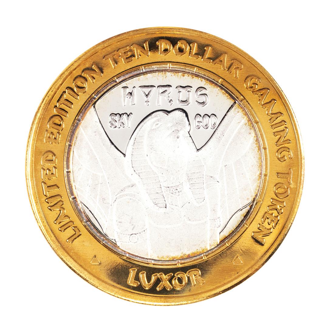 .999 Fine Silver Luxor Las Vegas, Nevada $10 Limited: One .999 Fine Silver Luxor Las Vegas, Nevada $10 Limited Edition Gaming Token.