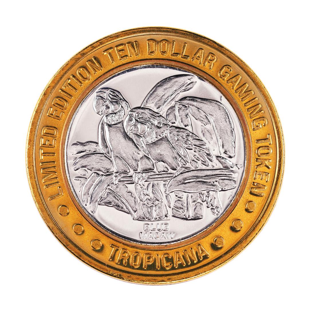 .999 Fine Silver Tropicana Las Vegas $10 Casino Limited: One .999 Fine Silver Tropicana Las Vegas $10 Casino Limited Edition Gaming Token.