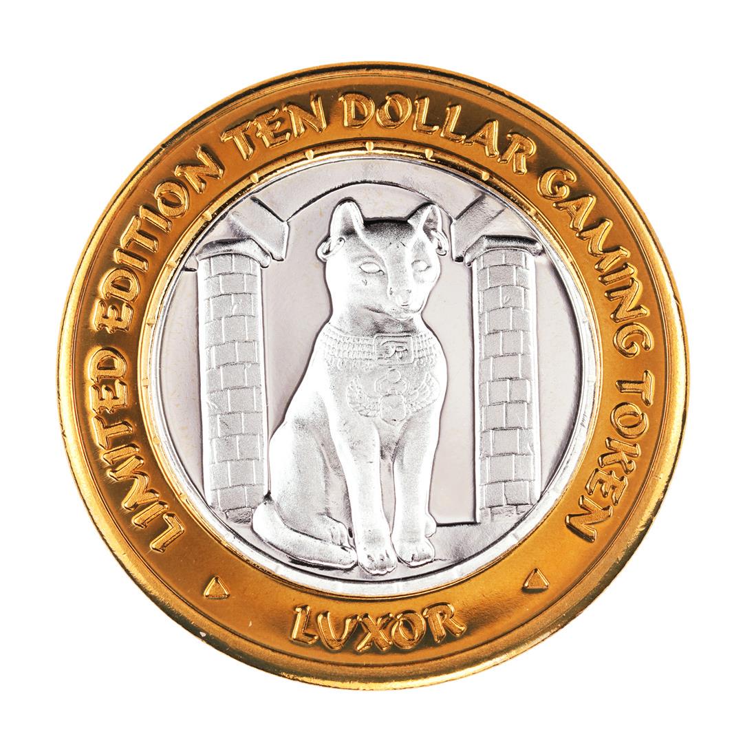 .999 Fine Silver Luxor Las Vegas, Nevada $10 Limited: One .999 Fine Silver Luxor Las Vegas, Nevada $10 Limited Edition Gaming Token.
