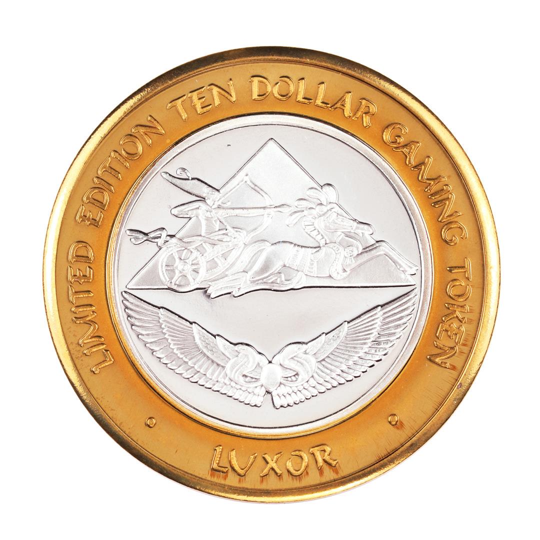 .999 Fine Silver Luxor Las Vegas, Nevada $10 Limited: One .999 Fine Silver Luxor Las Vegas, Nevada $10 Limited Edition Gaming Token.