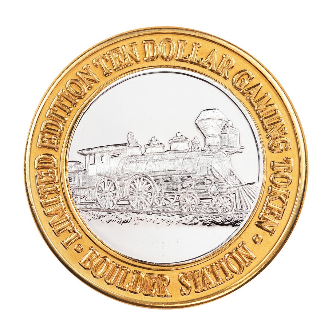 .999 Fine Silver Boulder Station Las Vegas, Nevada $10: One .999 Fine Silver Boulder Station Las Vegas, Nevada $10 Limited Edition Gaming Token.