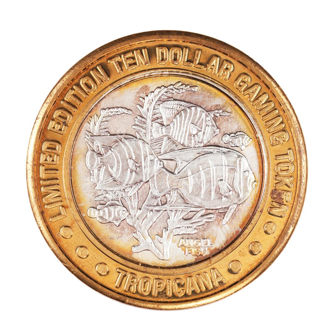 .999 Fine Silver Tropicana Las Vegas $10 Casino Limited: One .999 Fine Silver Tropicana Las Vegas $10 Casino Limited Edition Gaming Token.