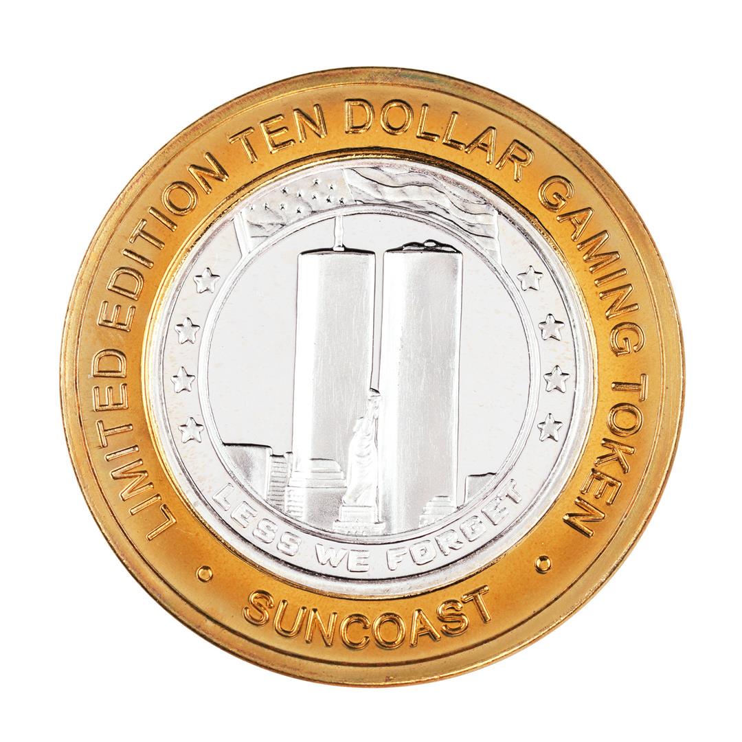 .999 Fine Silver Suncoast Las Vegas, Nevada $10 Limited: One .999 Fine Silver Suncoast Las Vegas, Nevada $10 Limited Edition Gaming Token.