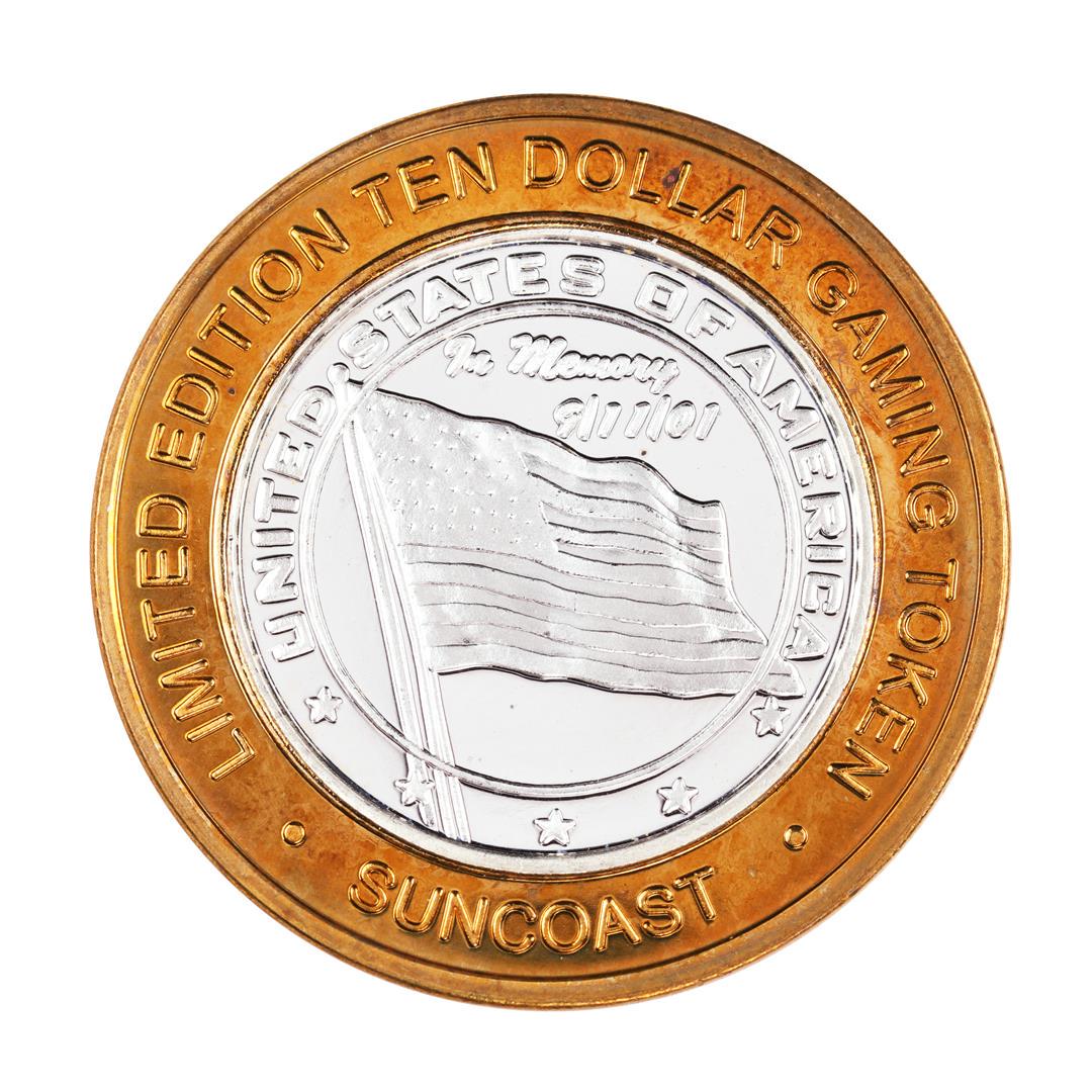 .999 Fine Silver Suncoast Las Vegas, Nevada $10 Limited: One .999 Fine Silver Suncoast Las Vegas, Nevada $10 Limited Edition Gaming Token.