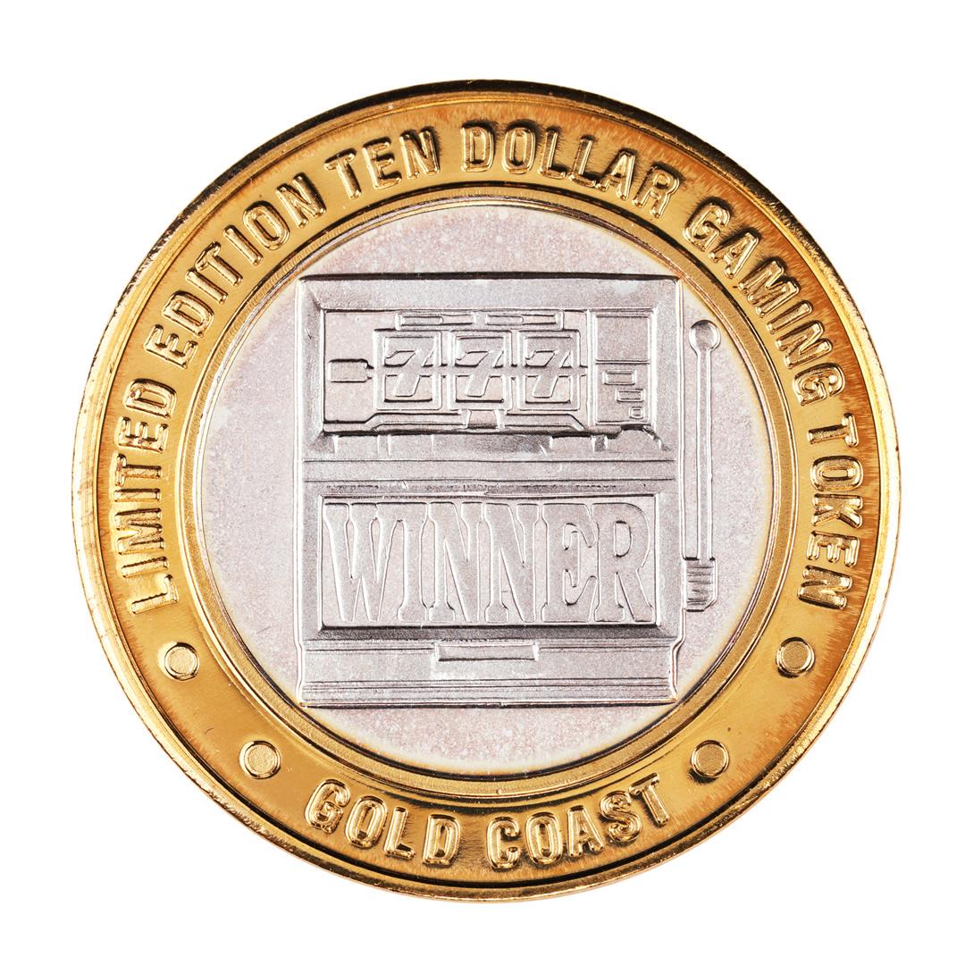 .999 Fine Silver Gold Coast Las Vegas, Nevada $10: One .999 Fine Silver Gold Coast Las Vegas, Nevada $10 Casino Limited Edition Gaming Token.