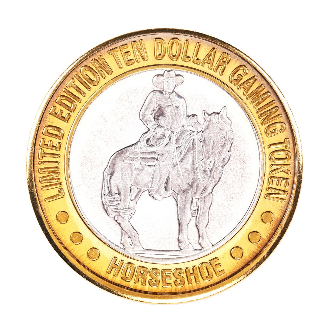 .999 Silver Binions Horseshoe Las Vegas, NV $10 Casino: One .999 Silver Binions Horseshoe Las Vegas, NV $10 Casino Limited Edition Gaming Token.