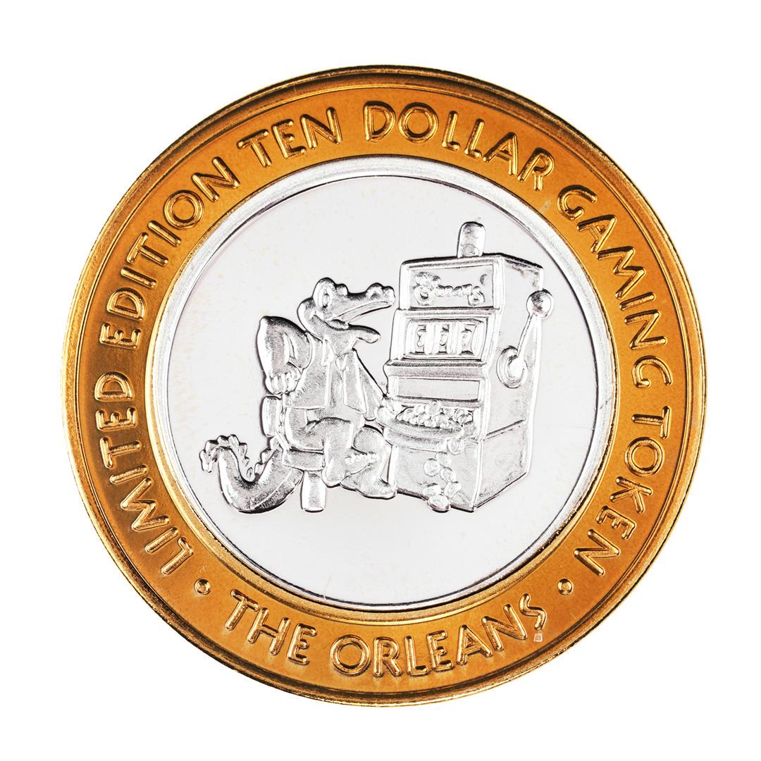 .999 Silver The Orleans Hotel & Casino Las Vegas, NV: One .999 Silver The Orleans Hotel & Casino Las Vegas, NV $10 Casino Token Limited Edition.