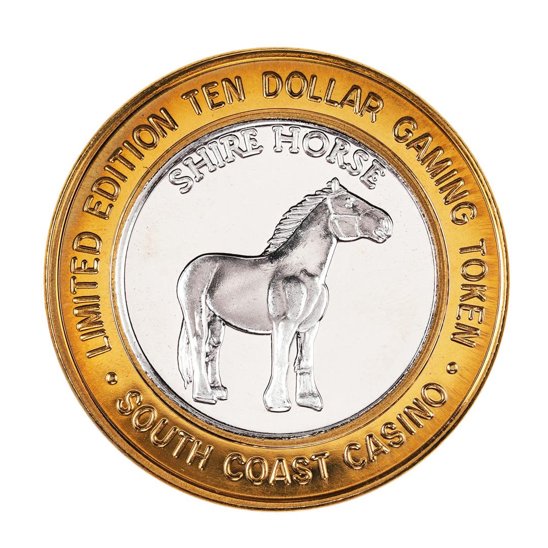 .999 Fine Silver South Coast Casino Las Vegas, NV $10: One .999 Fine Silver South Coast Casino Las Vegas, NV $10 Limited Edition Gaming Token.