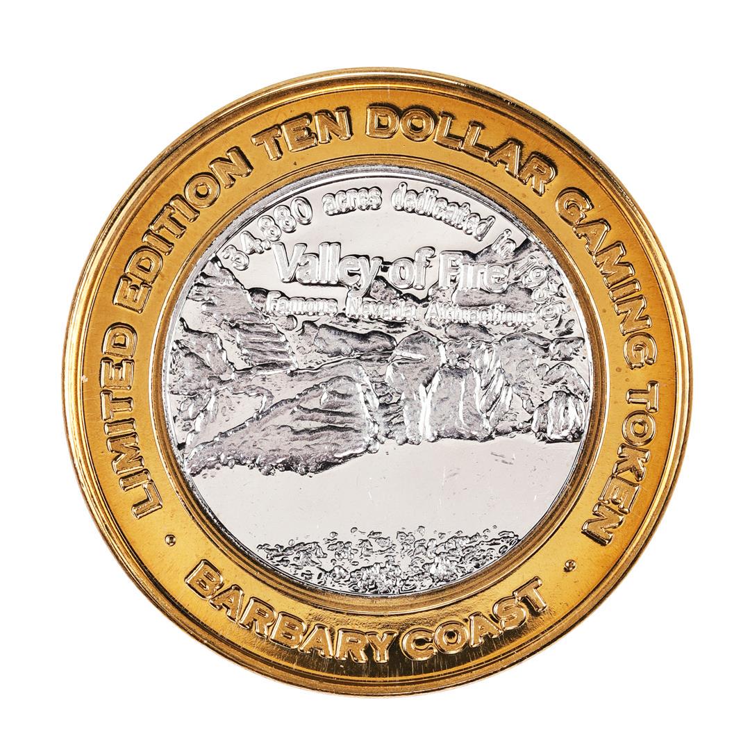 .999 Fine Silver Barbary Coast Casino Las Vegas, NV $10: One .999 Fine Silver Barbary Coast Casino Las Vegas, NV $10 Limited Edition Gaming Token.