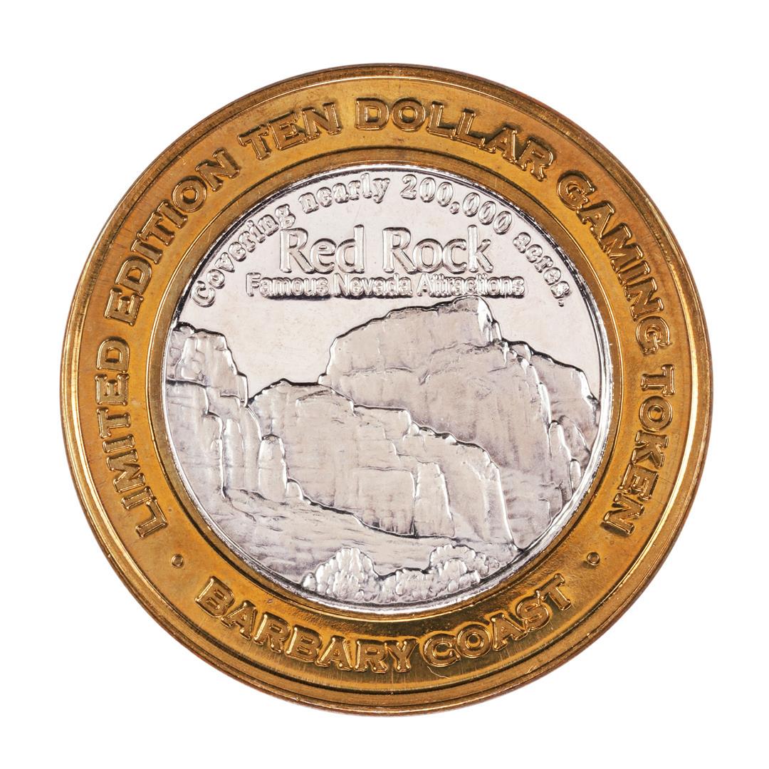 .999 Silver Barbary Coast Las Vegas, Nevada $10 Limited: One .999 Silver Barbary Coast Las Vegas, Nevada $10 Limited Edition Gaming Token.