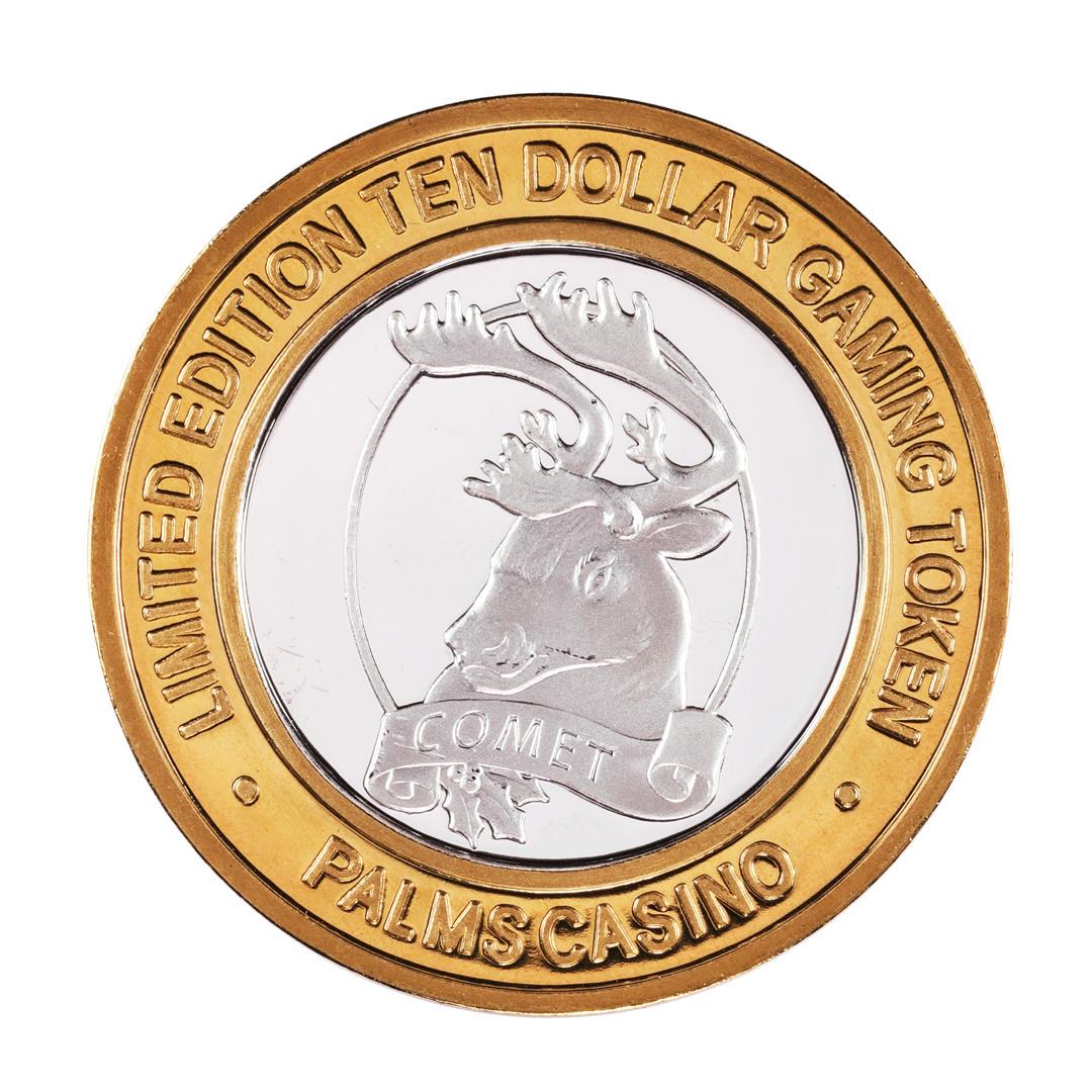 .999 Silver Palms Casino Las Vegas Nevada $10 Limited: One .999 Silver Palms Casino Las Vegas Nevada $10 Limited Edition Gaming Token.