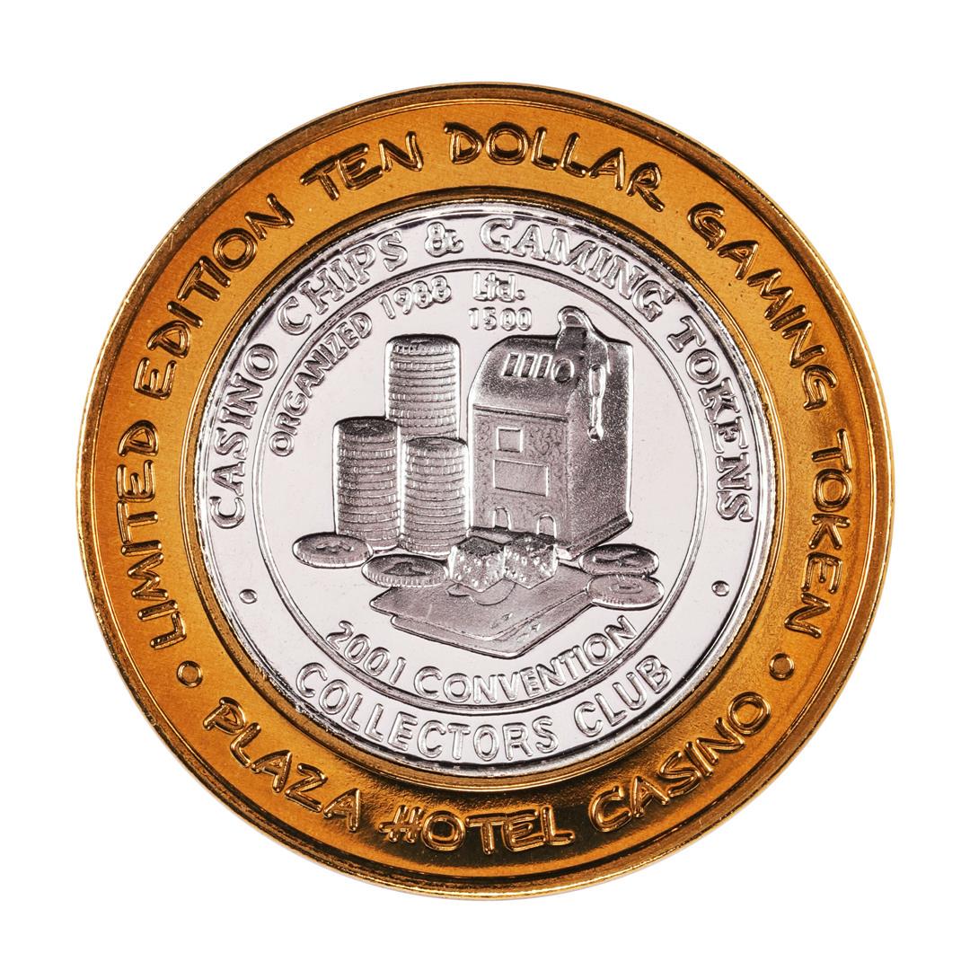 .999 Silver Plaza Las Vegas, NV $10 Casino Limited: One .999 Silver Plaza Las Vegas, NV $10 Casino Limited Edition Gaming Token.