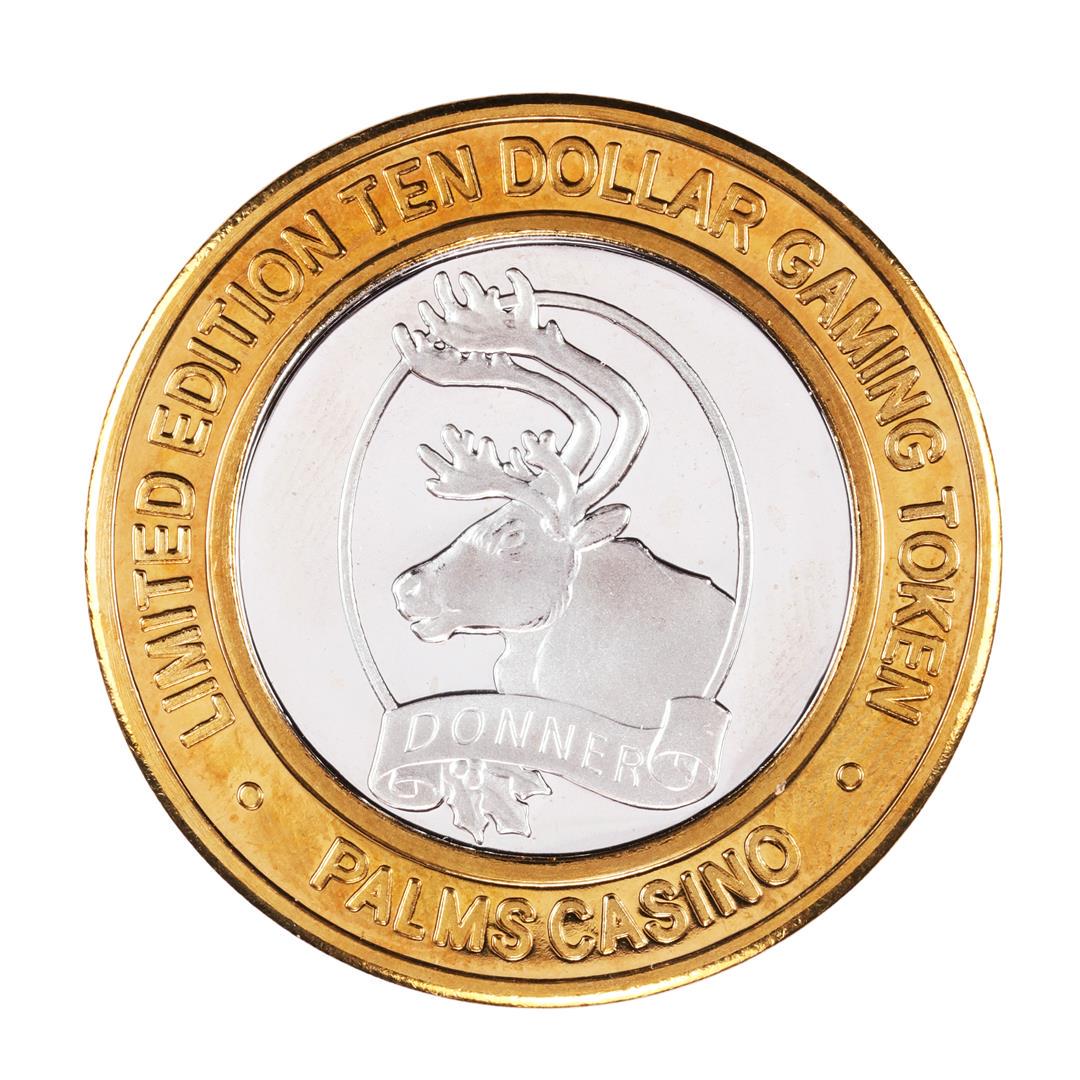 .999 Silver Palms Casino Las Vegas Nevada $10 Limited: One .999 Silver Palms Casino Las Vegas Nevada $10 Limited Edition Gaming Token.
