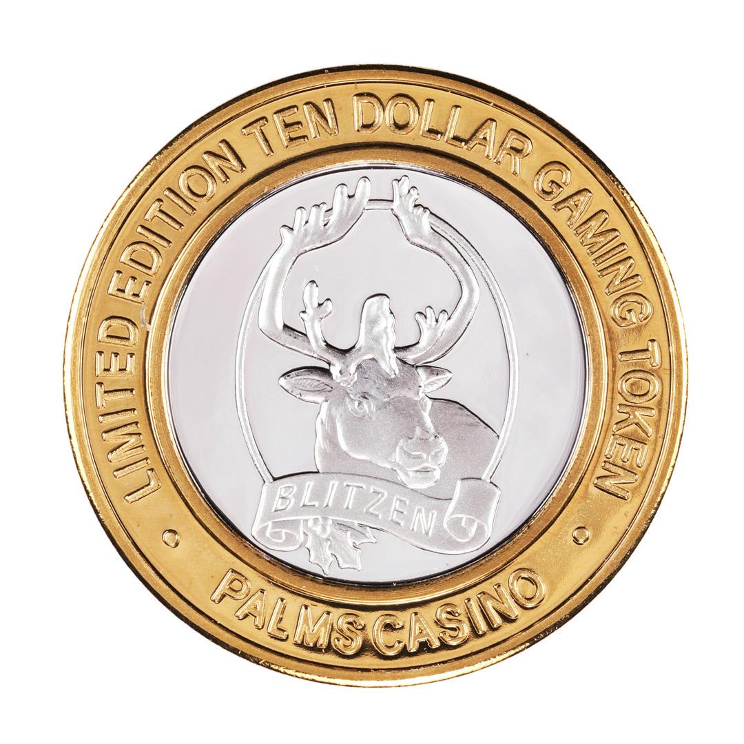 .999 Silver Palms Casino Las Vegas Nevada $10 Limited: One .999 Silver Palms Casino Las Vegas Nevada $10 Limited Edition Gaming Token.