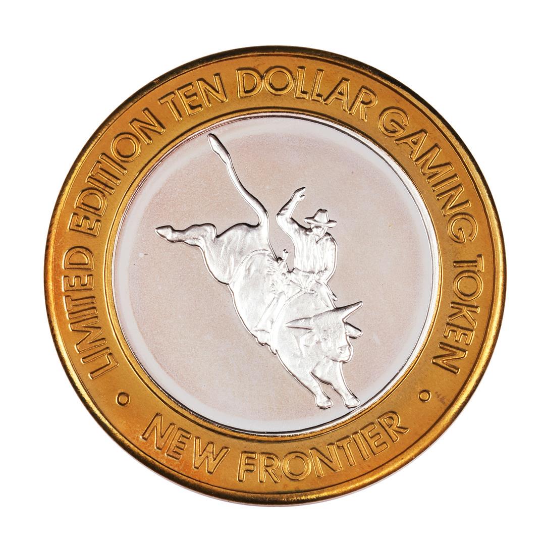 .999 Silver The New Frontier Las Vegas $10 Casino: One .999 Silver The New Frontier Las Vegas $10 Casino Limited Edition Gaming Token.