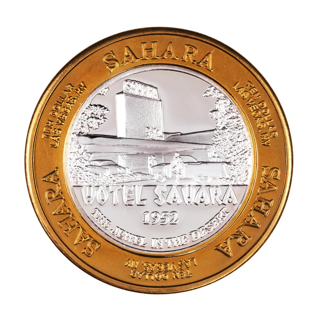 .999 Silver Sahara Hotel & Casino Las Vegas $10 Casino: One .999 Silver Sahara Hotel & Casino Las Vegas $10 Casino Limited Edition Gaming Token.
