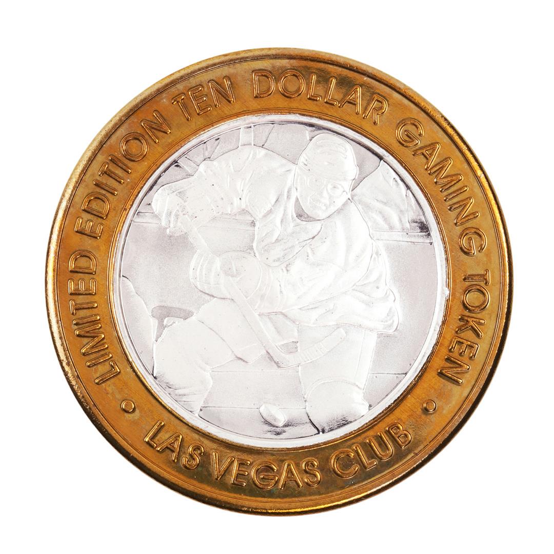 .999 Silver Las Vegas Club $10 Limited Edition Casino: One .999 Silver Las Vegas Club $10 Limited Edition Casino Gaming Token.