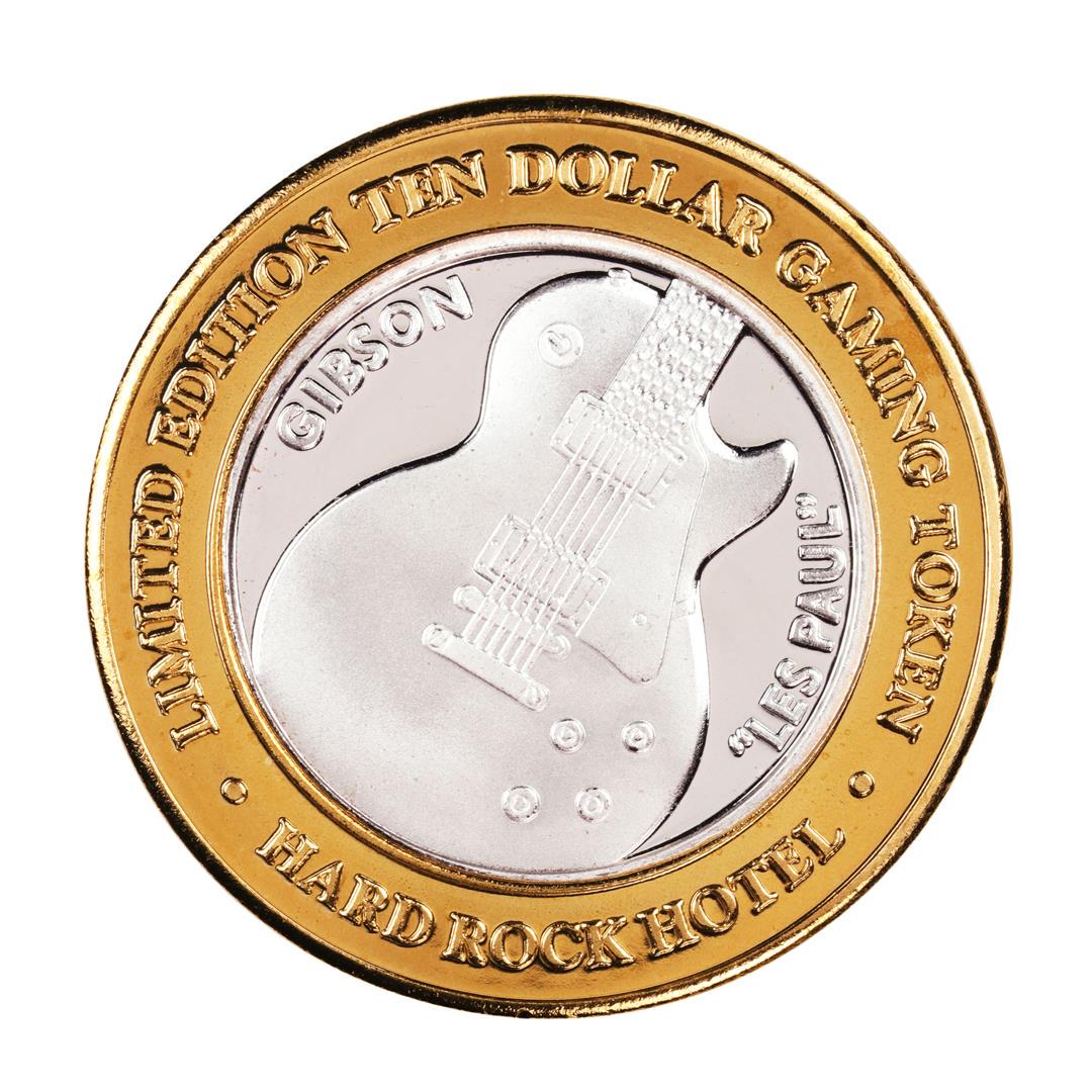 .999 Silver Hard Rock Hotel Las Vegas, Nevada $10: One .999 Silver Hard Rock Hotel Las Vegas, Nevada $10 Casino Limited Edition Gaming Token.
